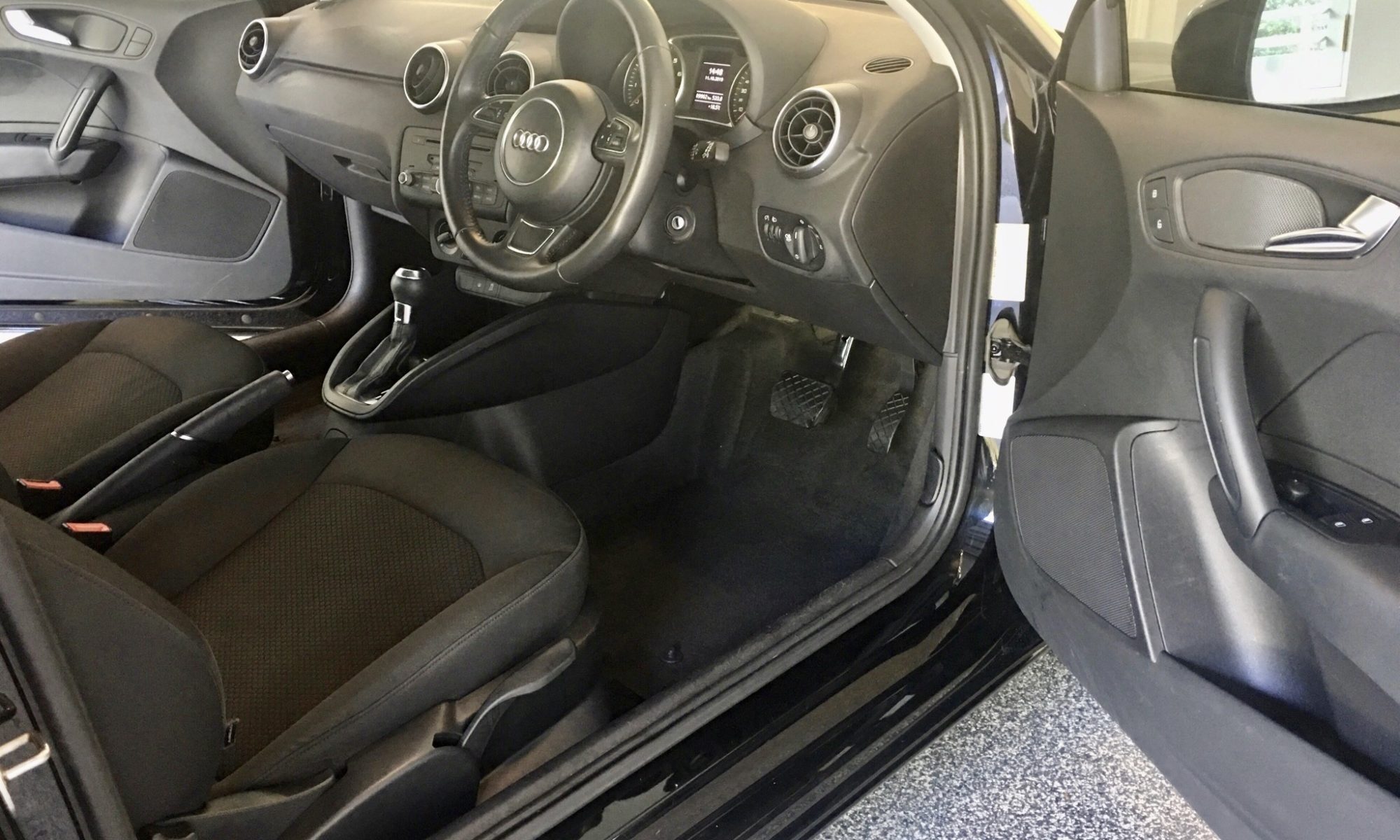 "The Difference a Full detailed makes to Audi A5 interior in the Gold Coast , Car detailing Gold Coast, car detailing near me"
