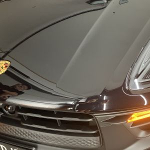 Black Porsche after ceramic coating application on the Gold Coast — showcasing flawless paint correction and long-term protection